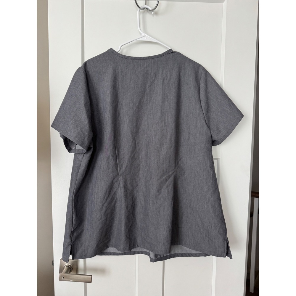 FIGS Casma V-Neck Scrub Top Heather Charcoal Grey Technical Collection 3XL - Picture 5 of 7